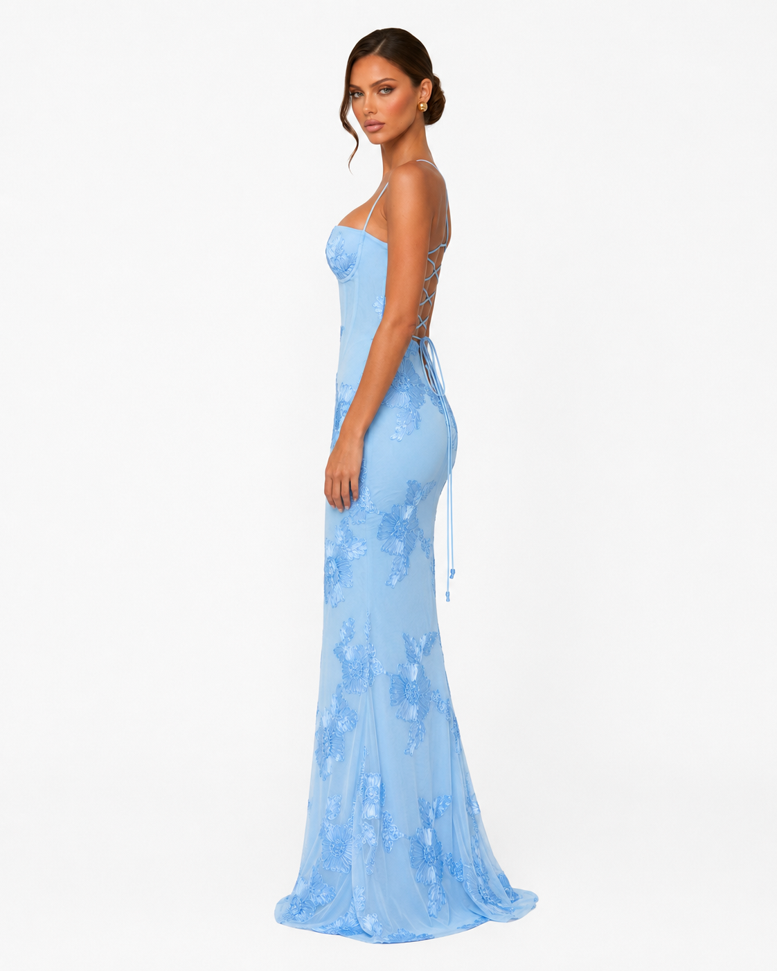 Vestido de Malha com Corpete Pétala da Brisa