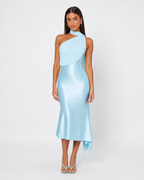 Vestido Midi em Cetim Seraphina