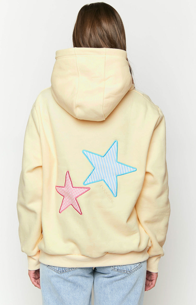 Sweatshirt de Corte Amplo com Capuz e Estrelas