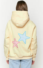 Sweatshirt de Corte Amplo com Capuz e Estrelas