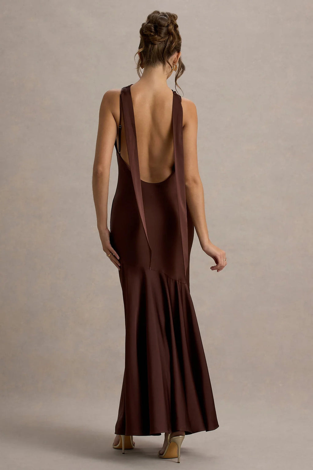 Vestido Longo Bordeaux Elegance