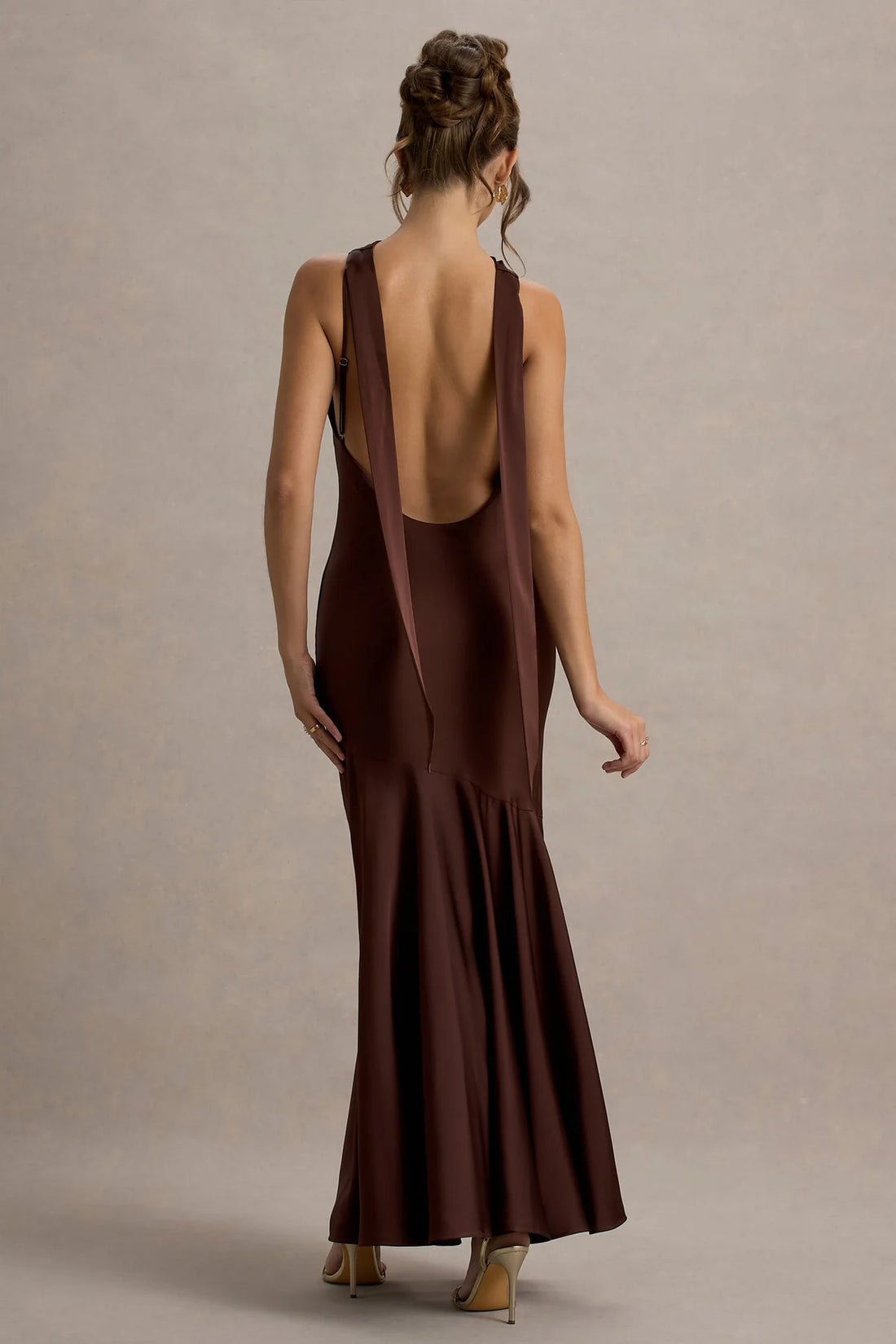 Vestido Longo Bordeaux Elegance