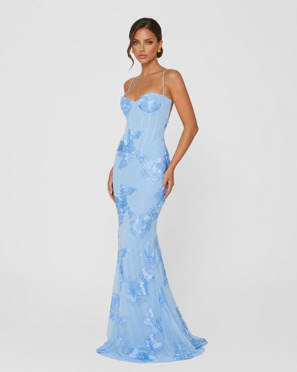 Vestido de Malha com Corpete Pétala da Brisa