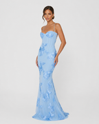 Vestido de Malha com Corpete Pétala da Brisa