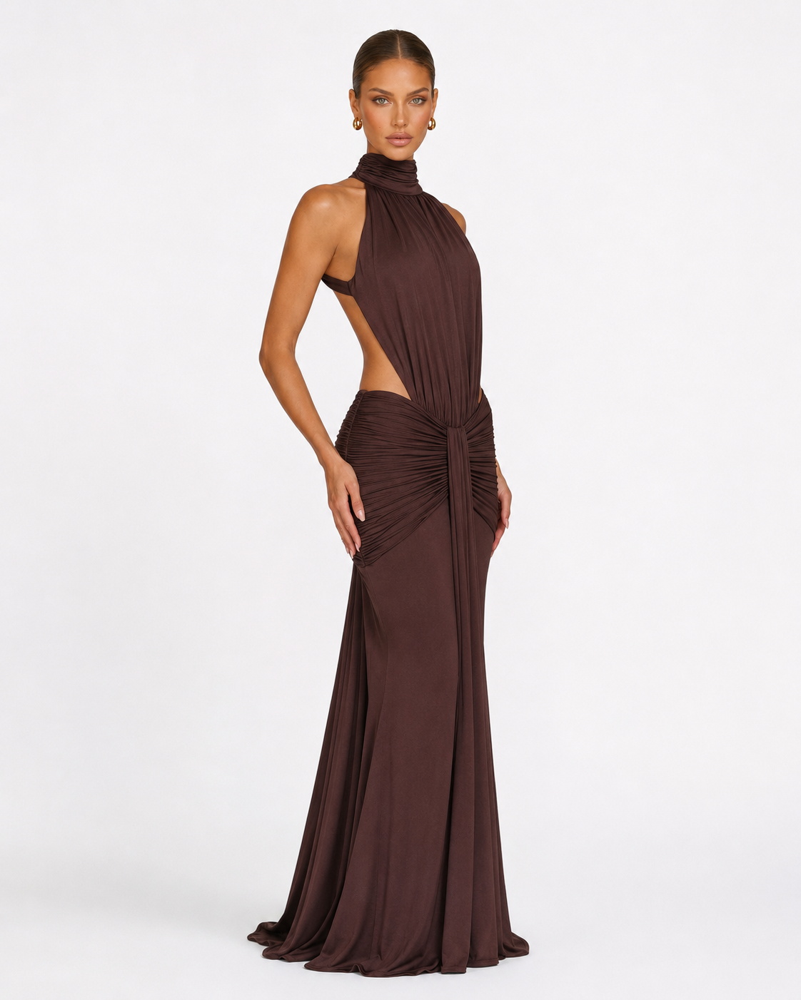 Vestido com Costas Abertas Primavera da Brisa