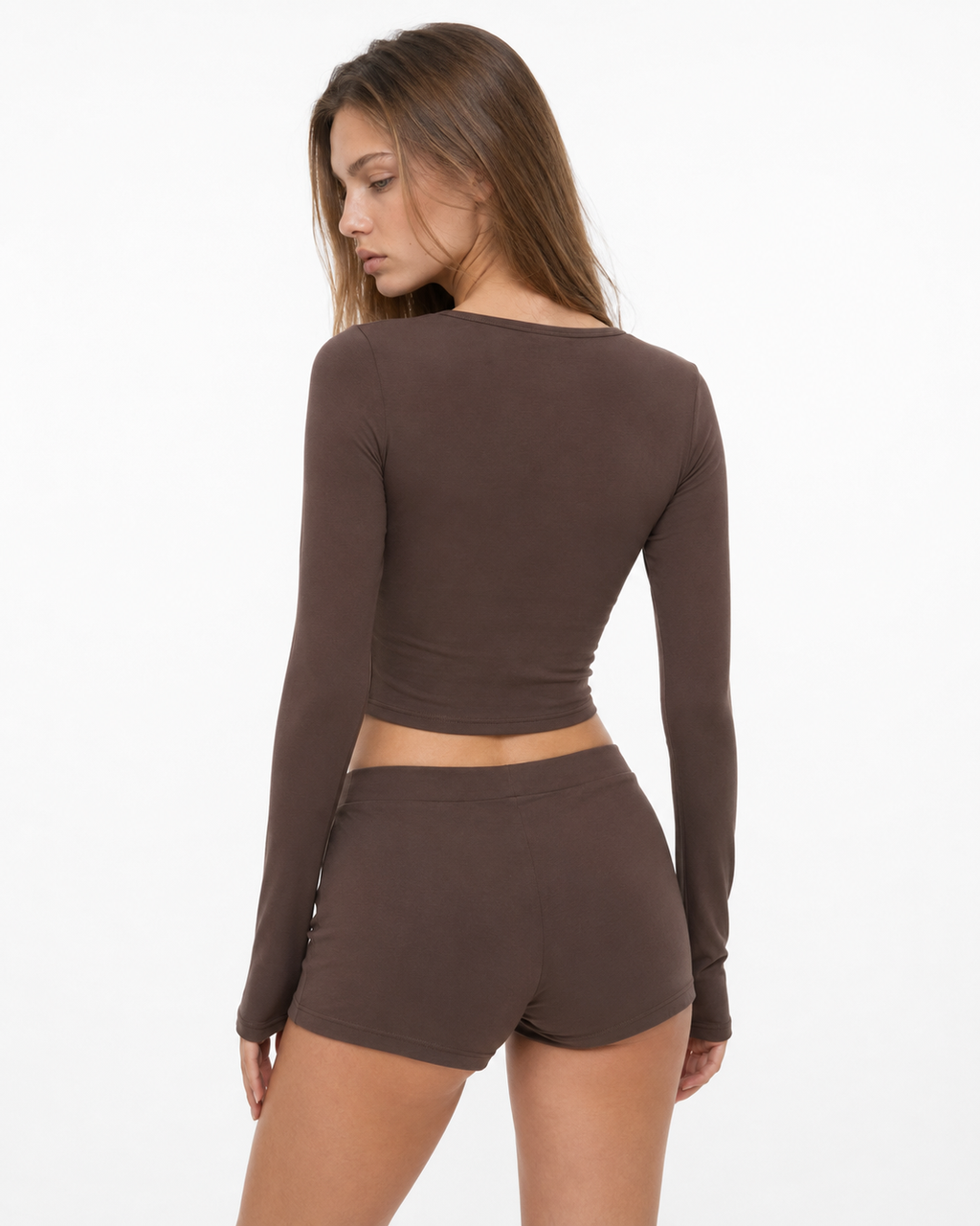 Conjunto de Manga Comprida Violeta da Riviera