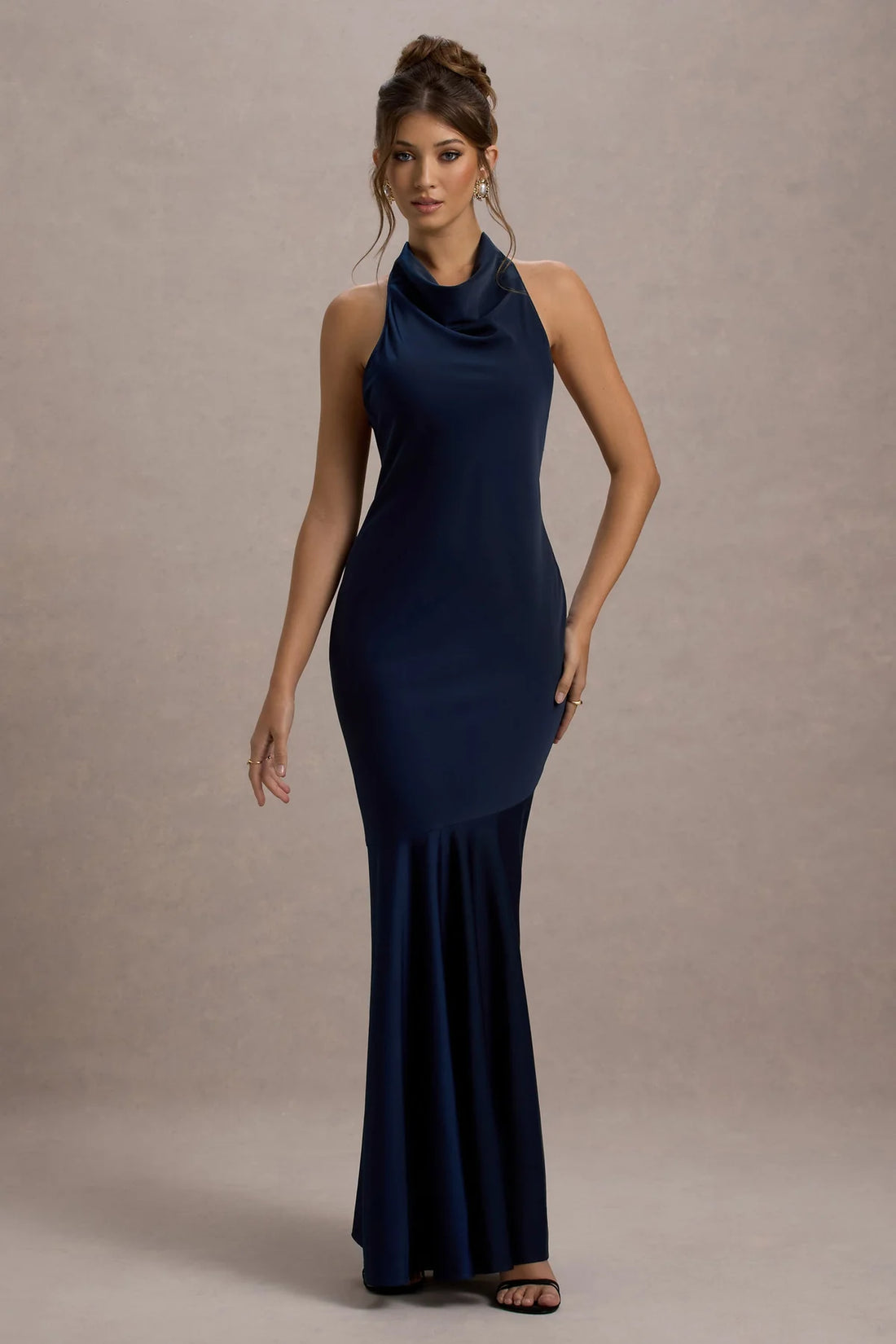 Vestido Longo Bordeaux Elegance
