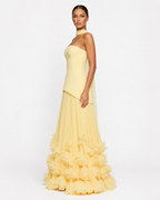 Vestido Longo Floral sem Alças Riviera da Brisa