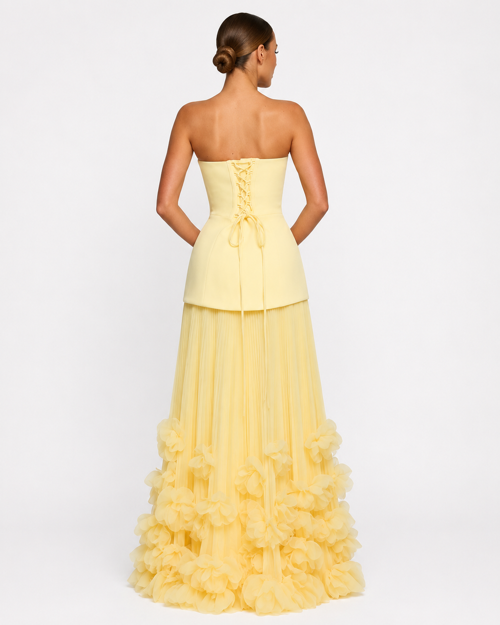 Vestido Longo Floral sem Alças Riviera da Brisa