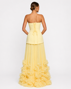 Vestido Longo Floral sem Alças Riviera da Brisa