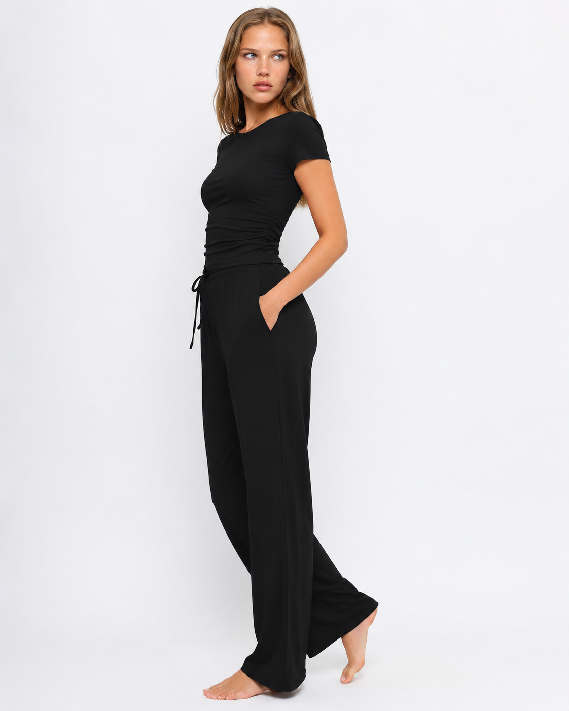 Conjunto Ajustado Celeste da Riviera