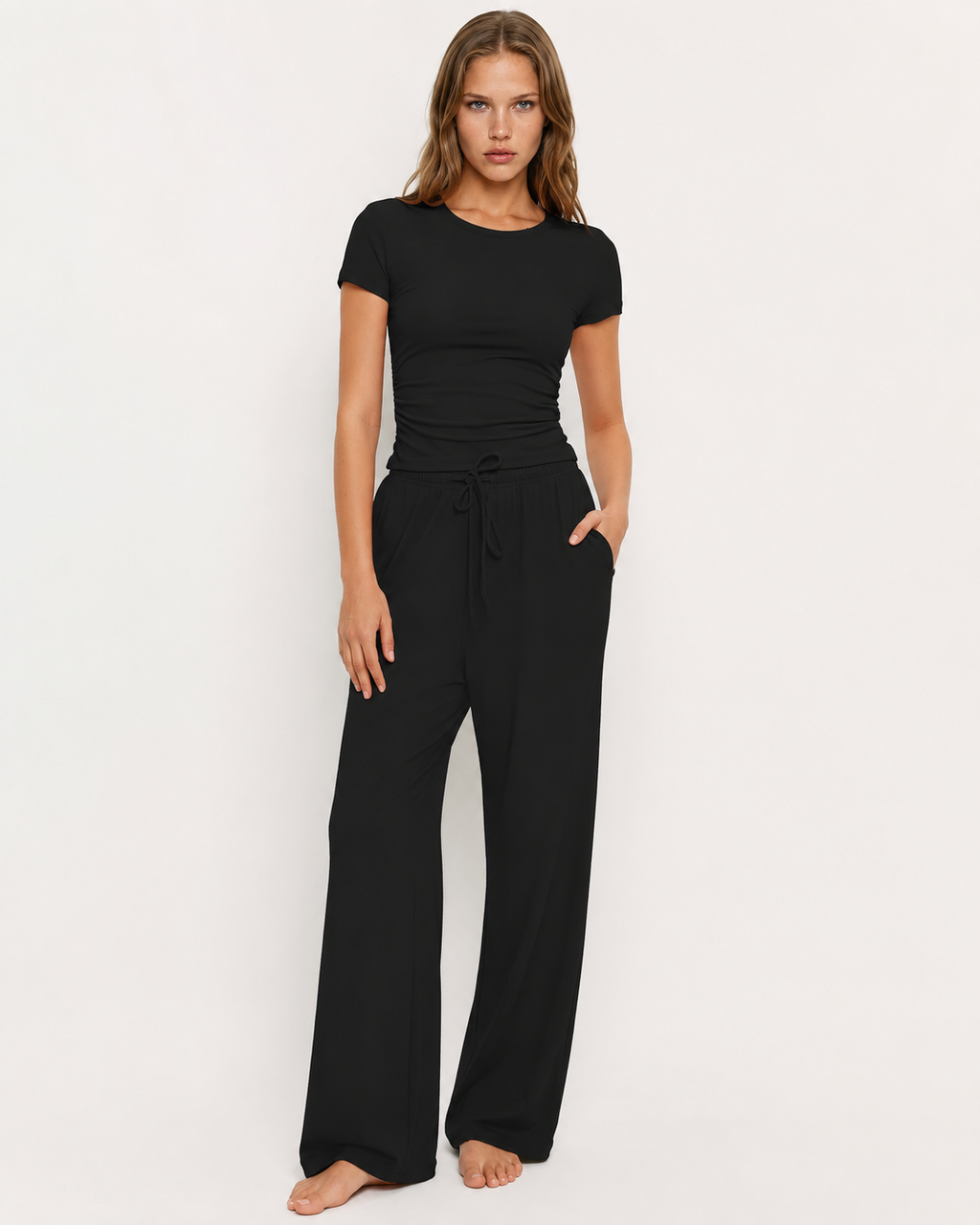 Conjunto Ajustado Celeste da Riviera