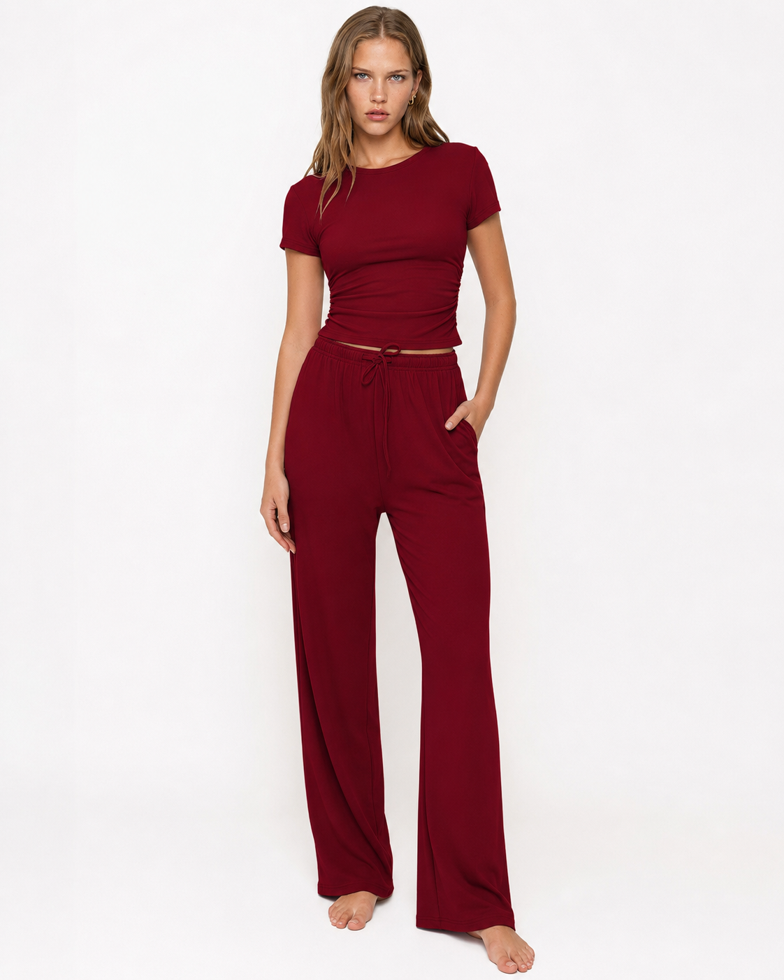 Conjunto Ajustado Celeste da Riviera