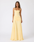 Vestido Longo Drapeado Cristal do Vale