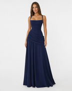 Vestido Longo Drapeado Cristal do Vale