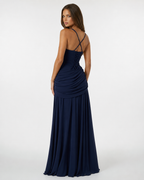 Vestido Longo Drapeado Cristal do Vale