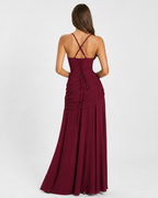 Vestido Longo Drapeado Cristal do Vale