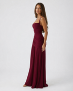Vestido Longo Drapeado Cristal do Vale
