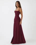 Vestido Longo Drapeado Cristal do Vale