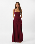 Vestido Longo Drapeado Cristal do Vale