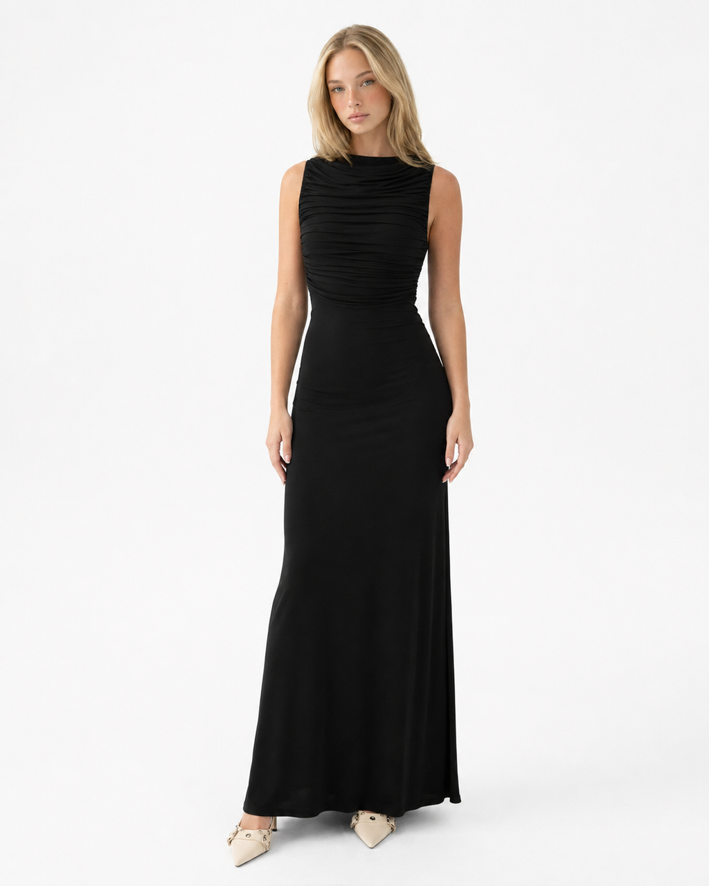 Vestido Longo com Corpete Cristal da Brisa