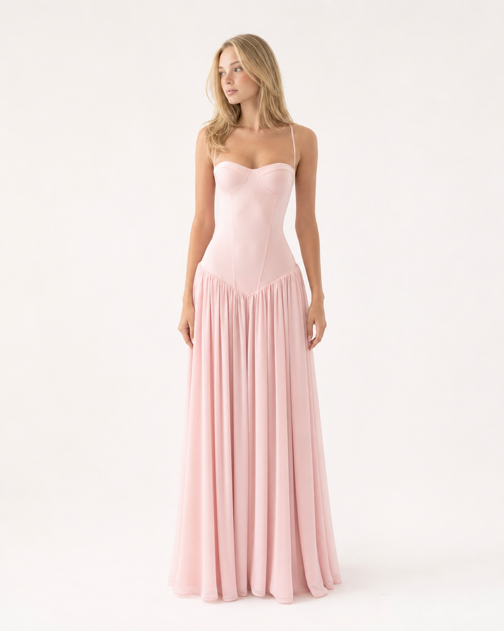 Vestido Longo com Corpete Safira da Brisa