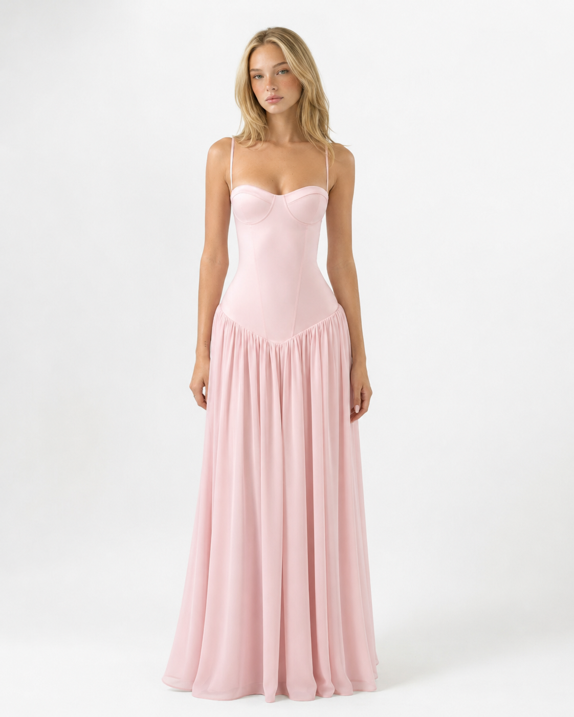 Vestido Longo com Corpete Safira da Brisa
