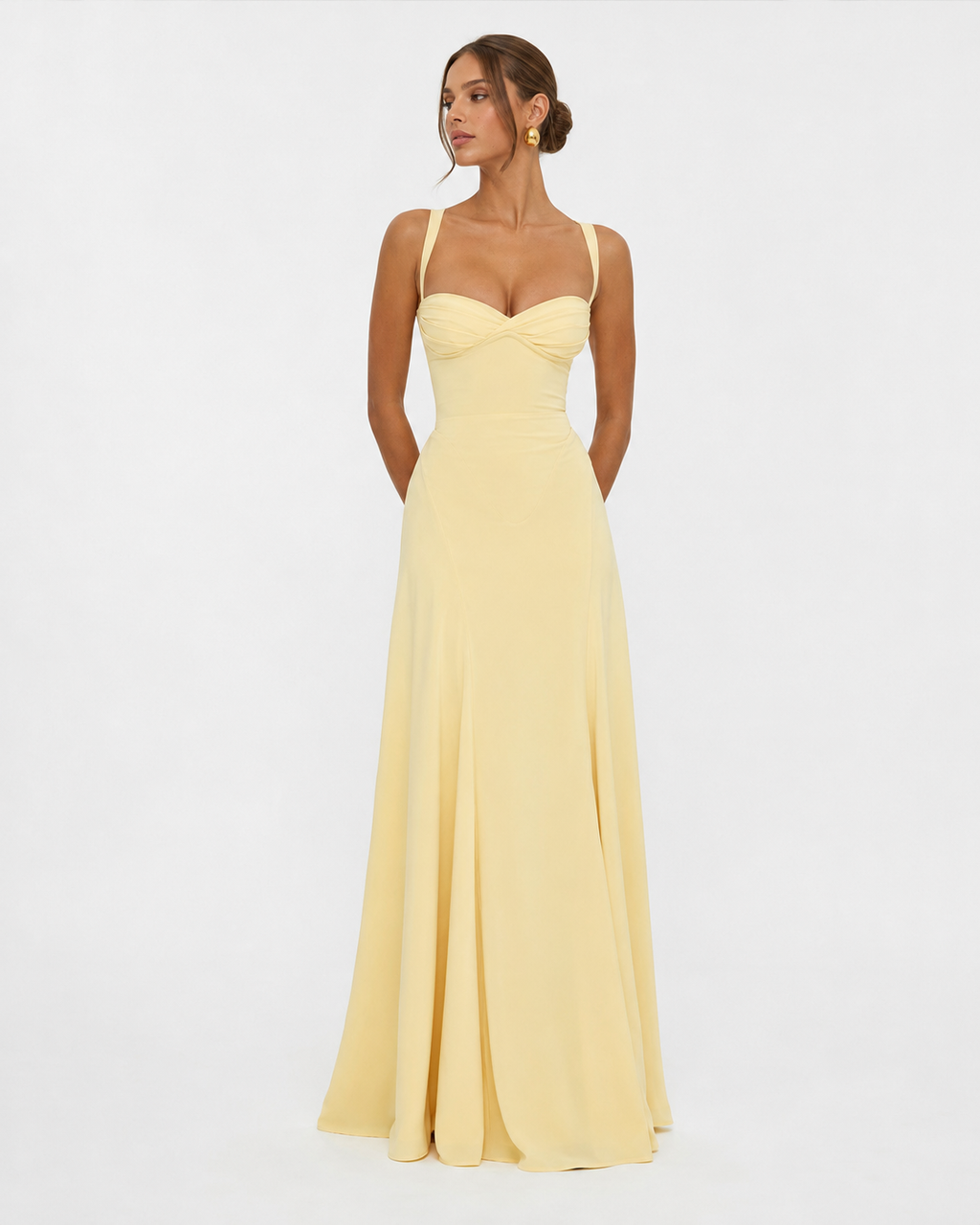 Vestido Longo com Corpete Sol da Brisa
