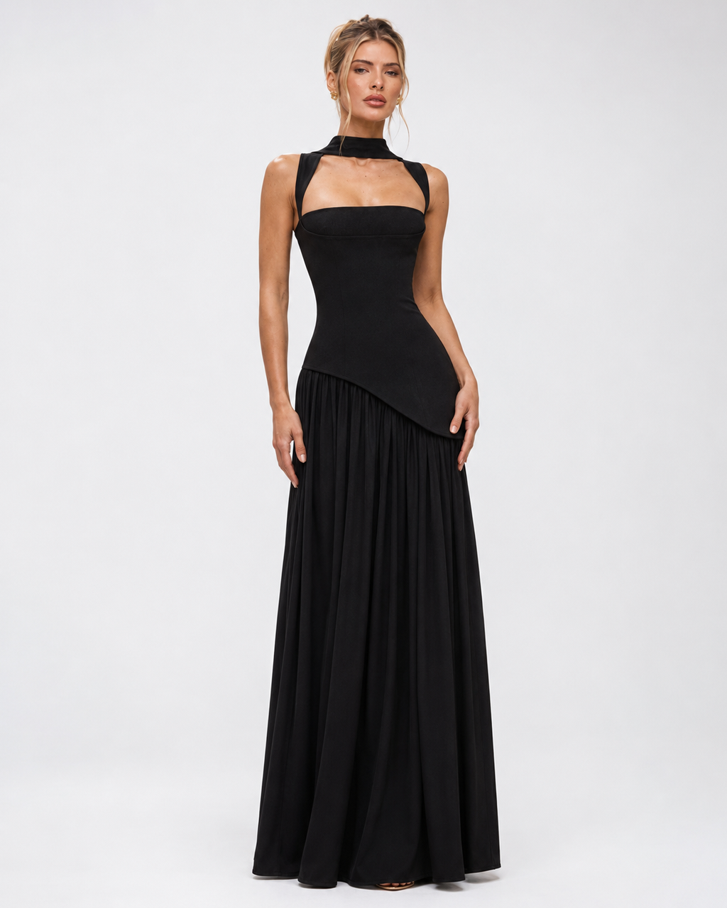 Vestido Longo com Corpete Brisa da Primavera