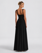 Vestido Longo com Corpete Brisa da Primavera