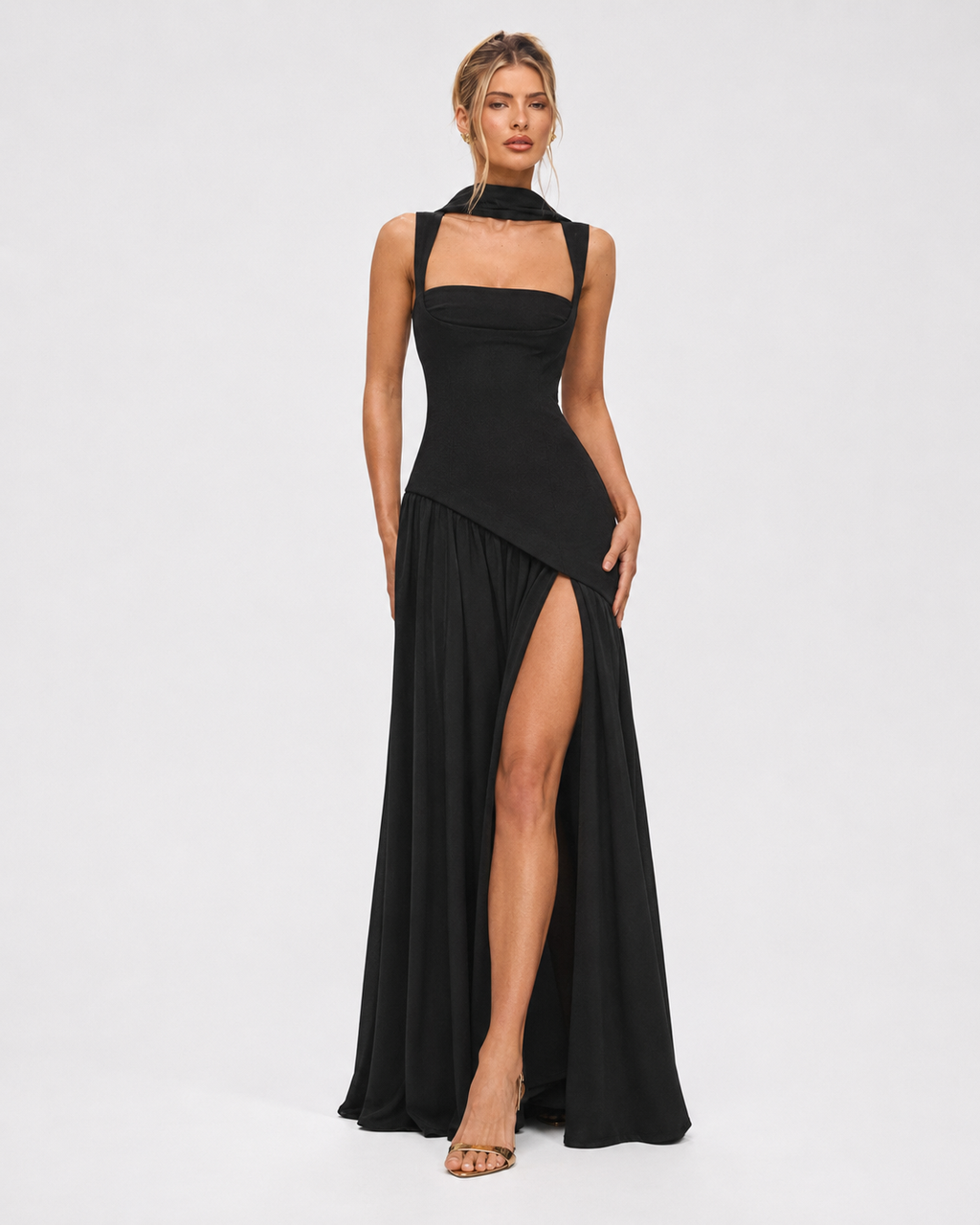 Vestido Longo com Corpete Brisa da Primavera