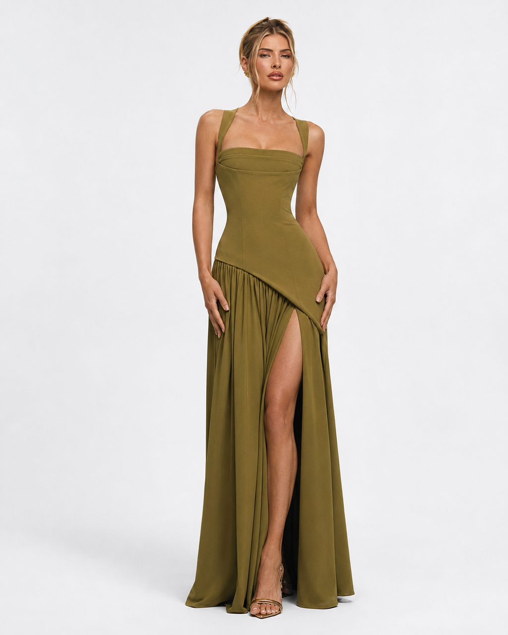 Vestido Longo com Corpete Brisa da Primavera