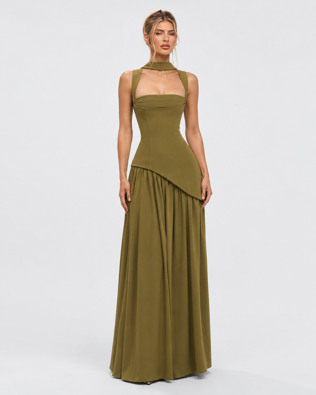 Vestido Longo com Corpete Brisa da Primavera