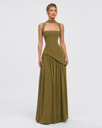 Vestido Longo com Corpete Brisa da Primavera