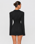 Vestido Curto de Corte Blazer