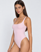 Body de Decote Redondo com Alças Largas