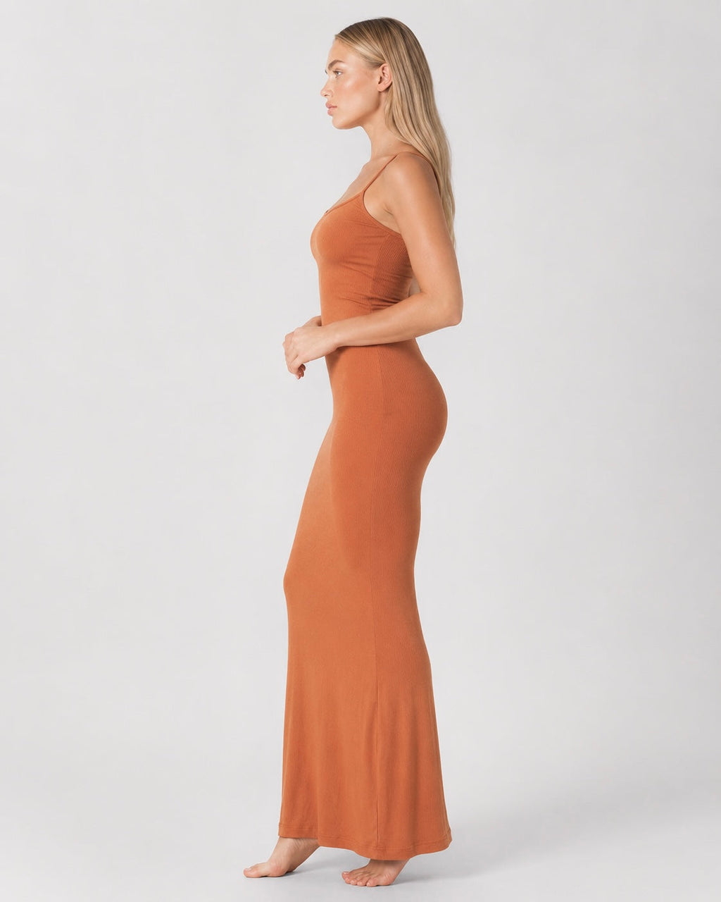 Vestido Longo Ajustado Luar da Brisa