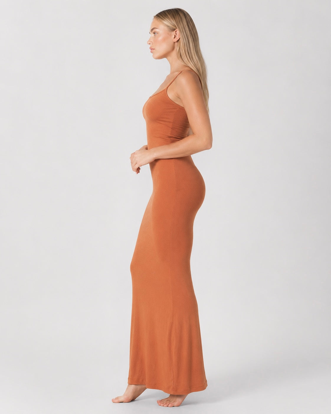 Vestido Longo Ajustado Luar da Brisa