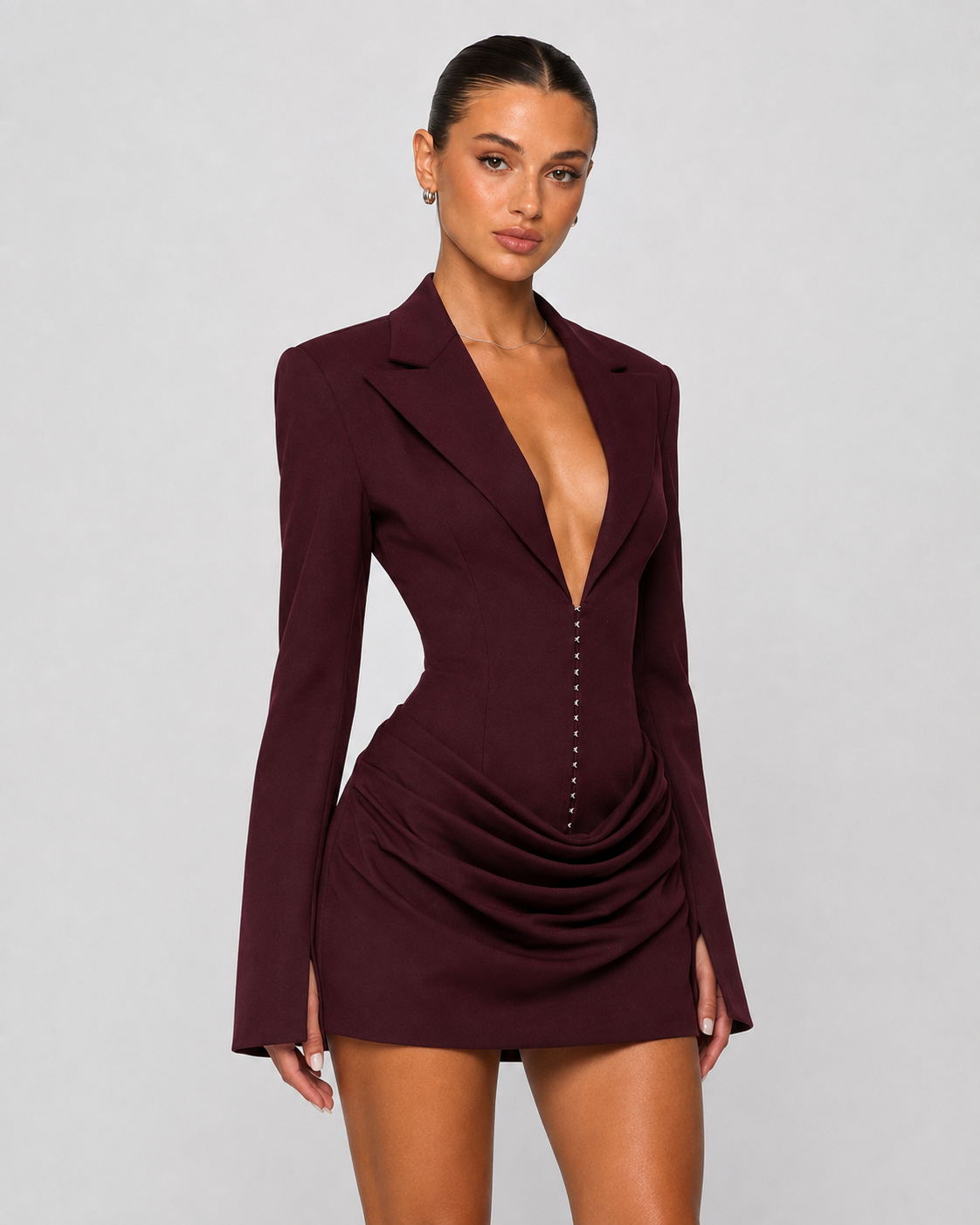 Vestido Curto de Corte Blazer