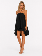 Vestido Curto com Alças ao Pescoço Oliva da Brisa