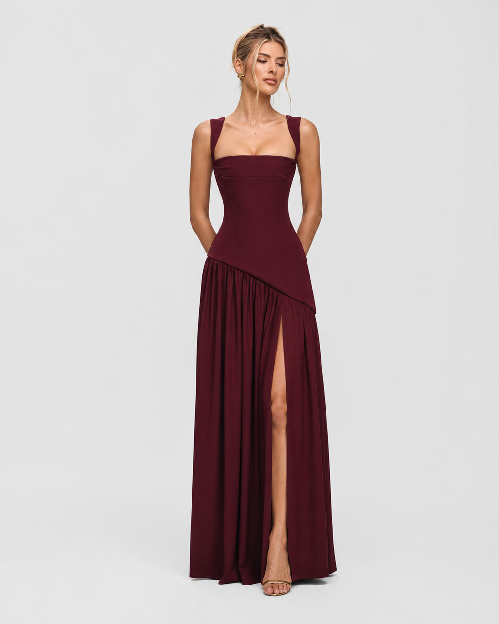 Vestido Longo com Corpete Brisa da Primavera