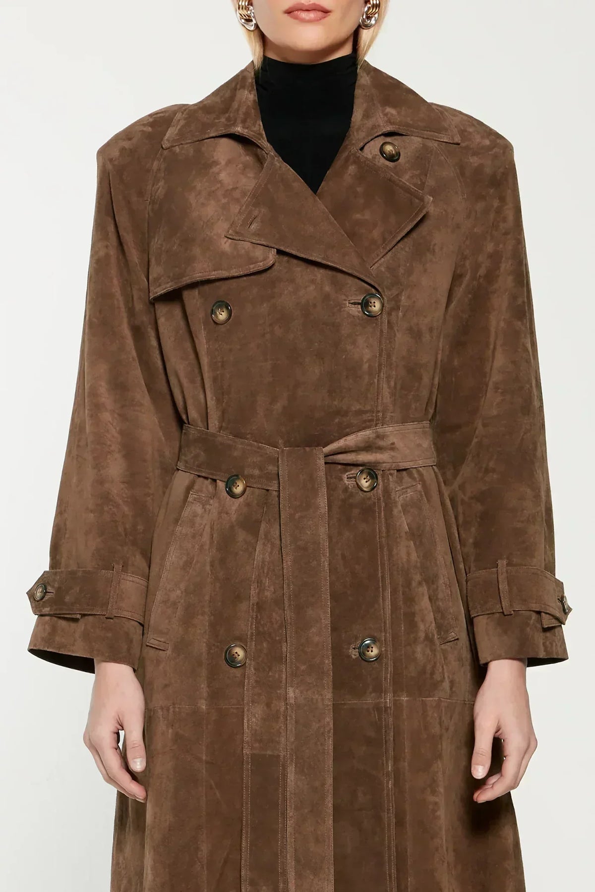 Gabardina de Camurça Hailey
