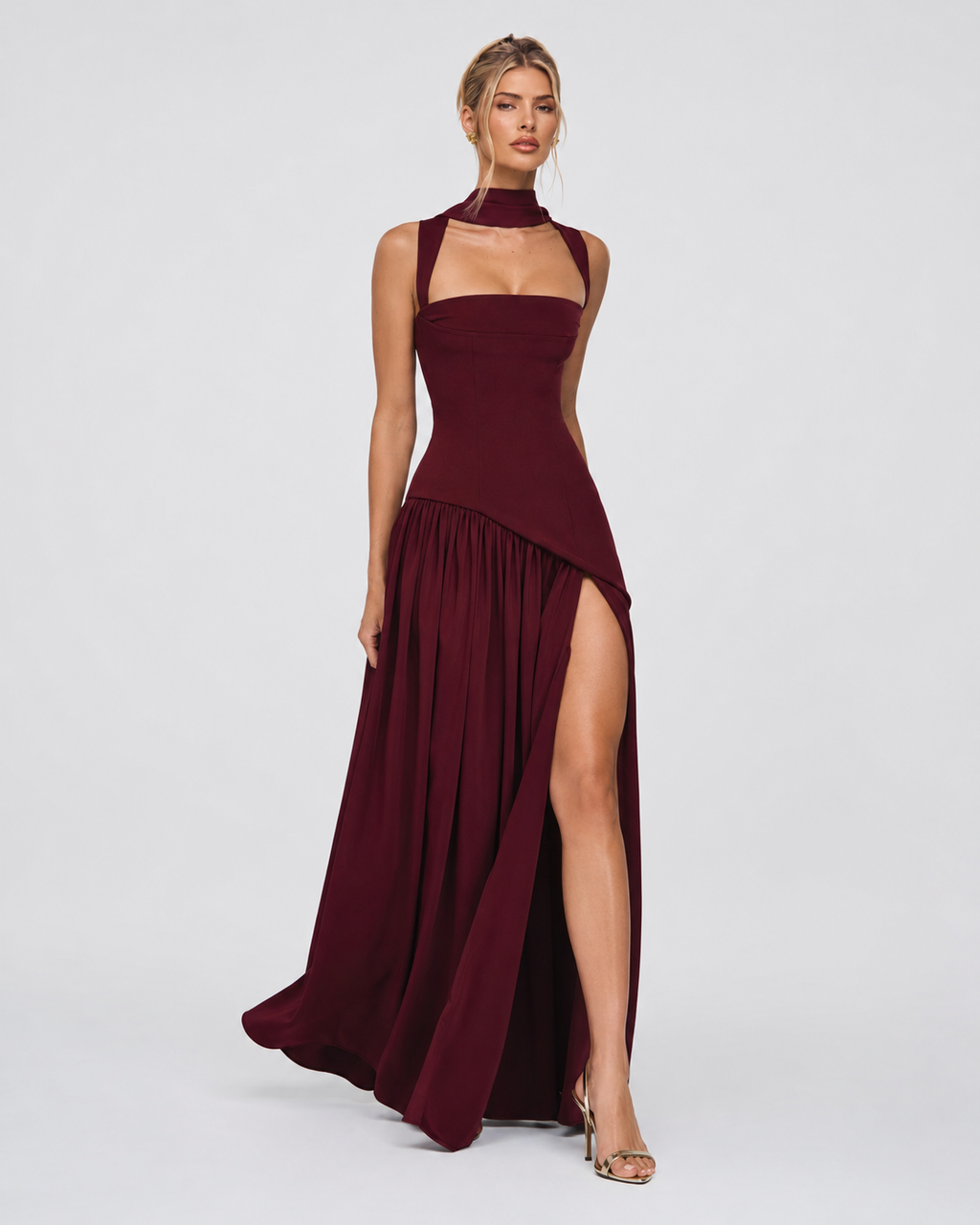 Vestido Longo com Corpete Brisa da Primavera