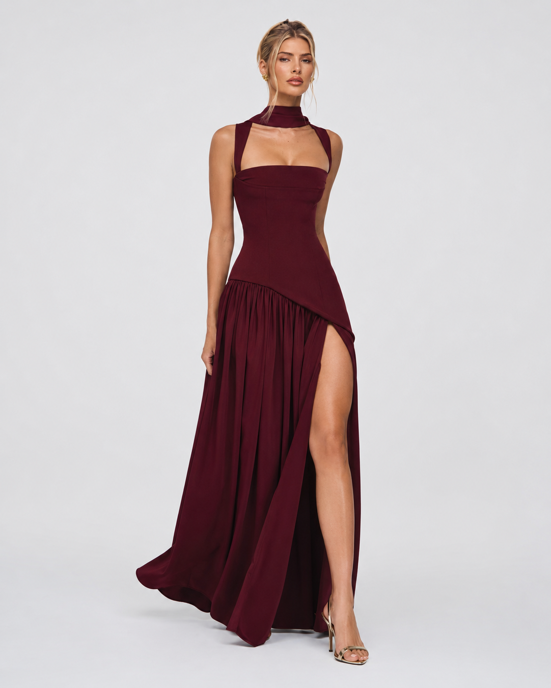 Vestido Longo com Corpete Brisa da Primavera