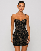 Vestido Curto de Renda com Corpete Flora da Brisa
