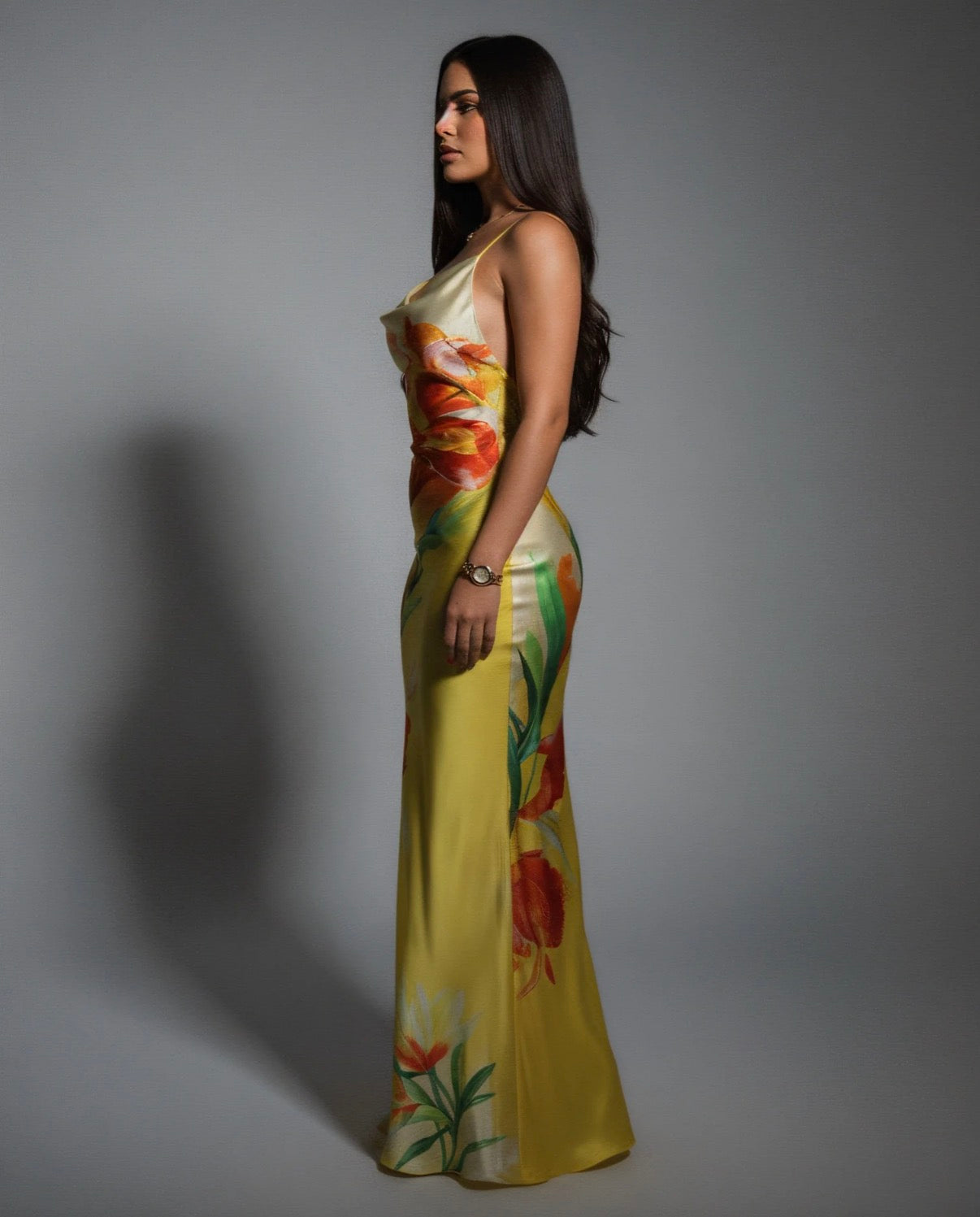 Vestido Seda Tropical