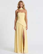 Vestido Longo Chiffon Fenda