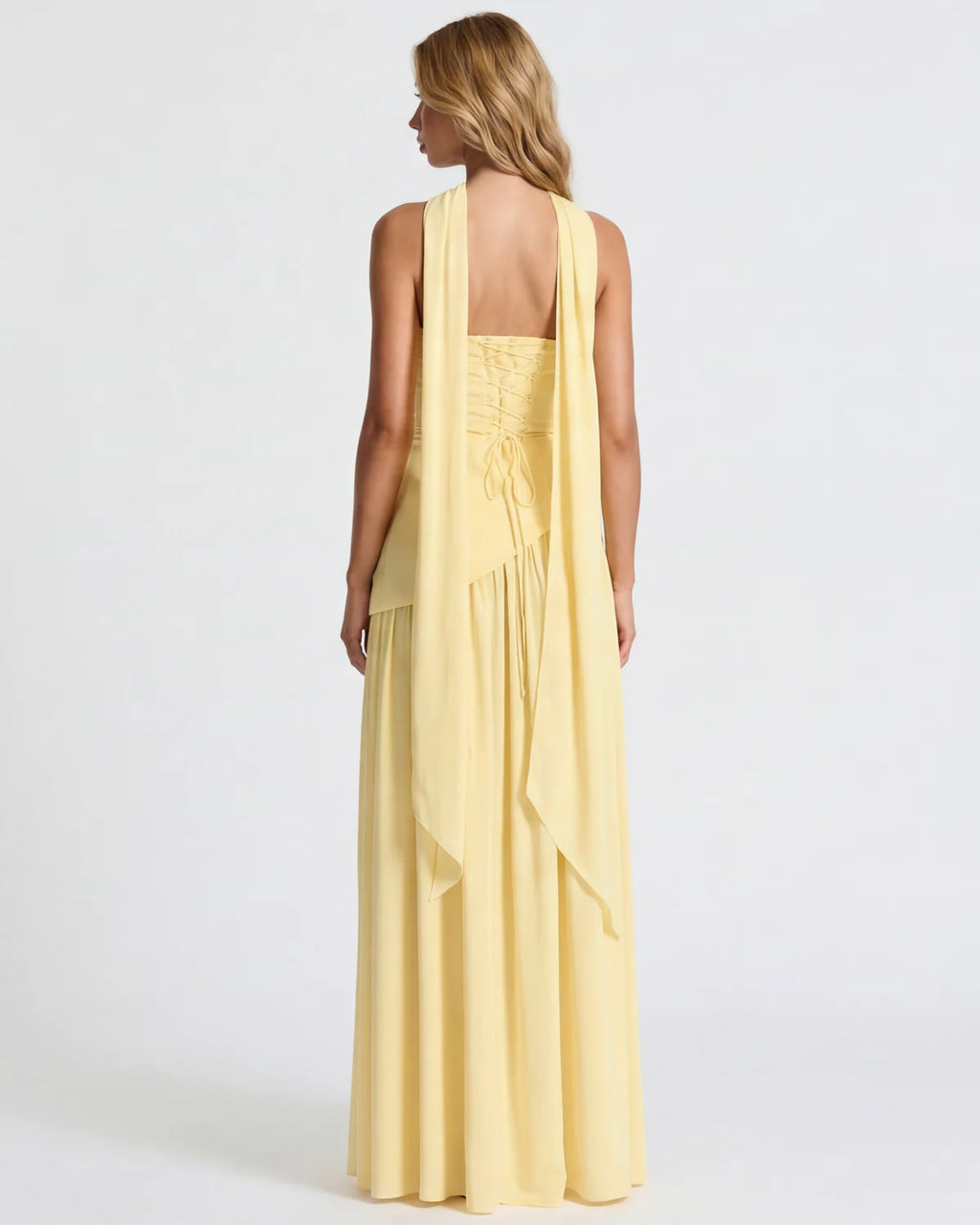 Vestido Longo Chiffon Fenda