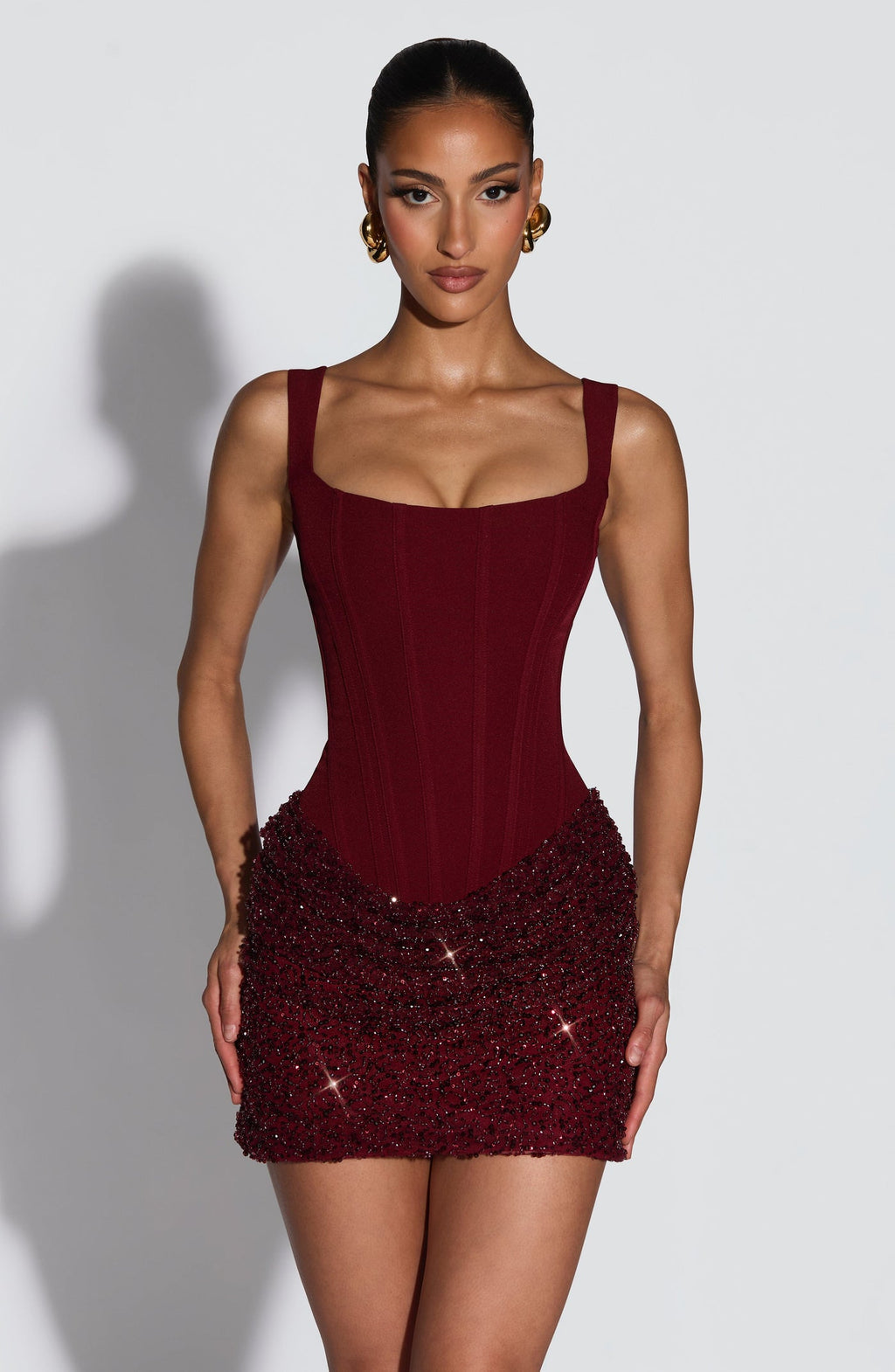 Vestido Bordeaux Lux