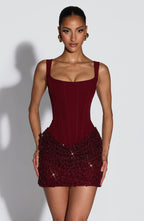 Vestido Bordeaux Lux